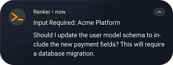 Android push notification with quick actions